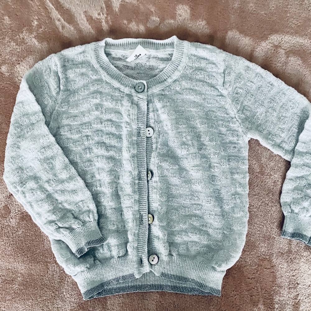 [egg] 12M Silver Cardigan